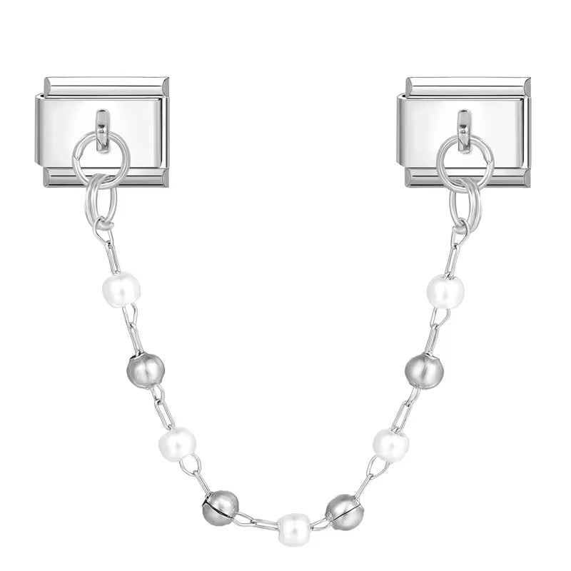 Charm lien chaîne et perles