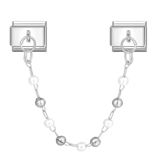 Charm lien chaîne et perles